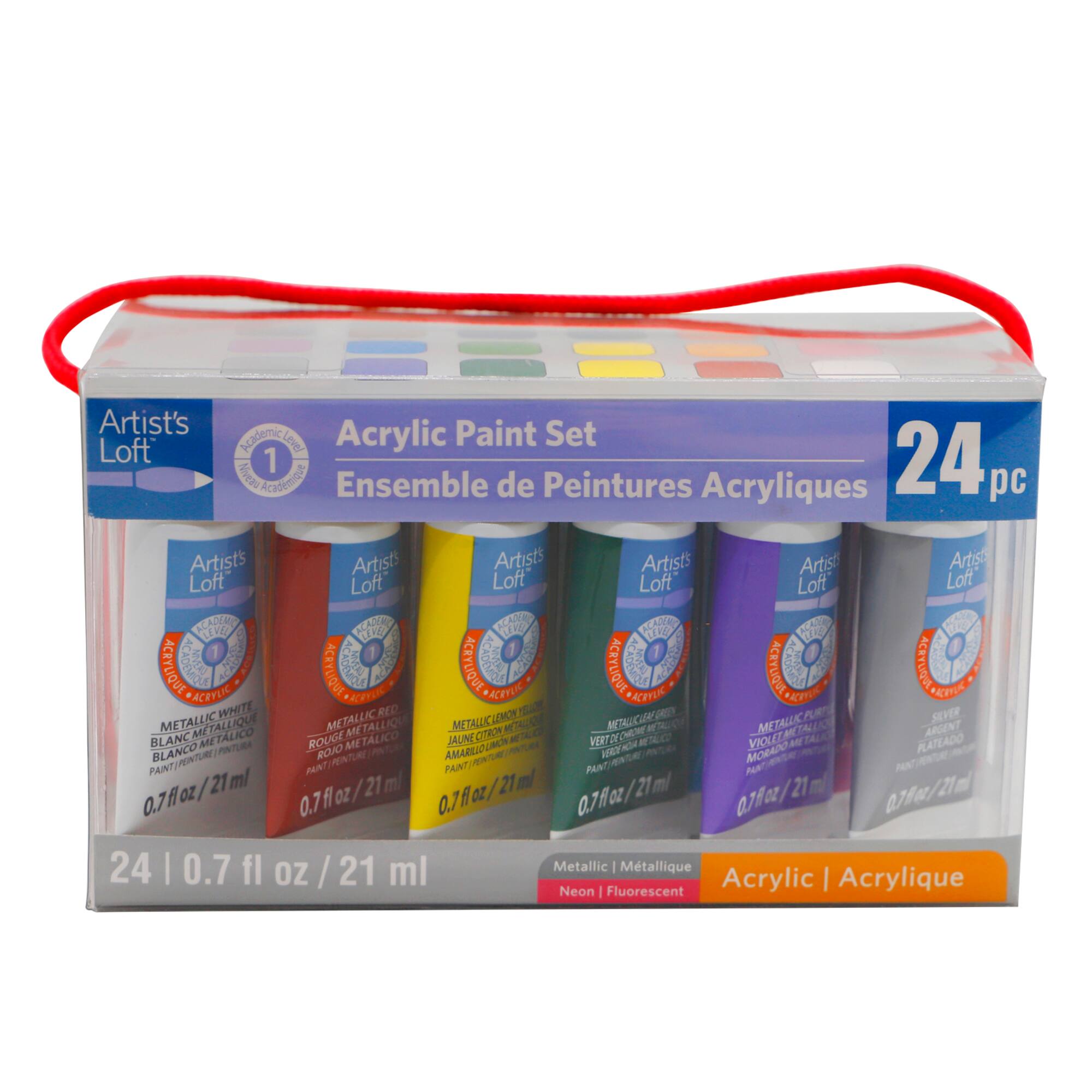 Metallic & Neon Acrylic Paint Set by Artist's Loft™